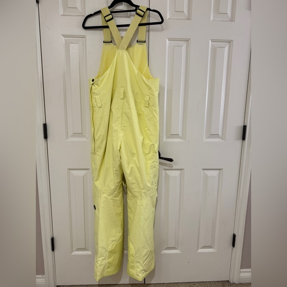 The North Face Yellow Women's Snow Freedom Insulated Bib Size Large NWT - Picture 14 of 14